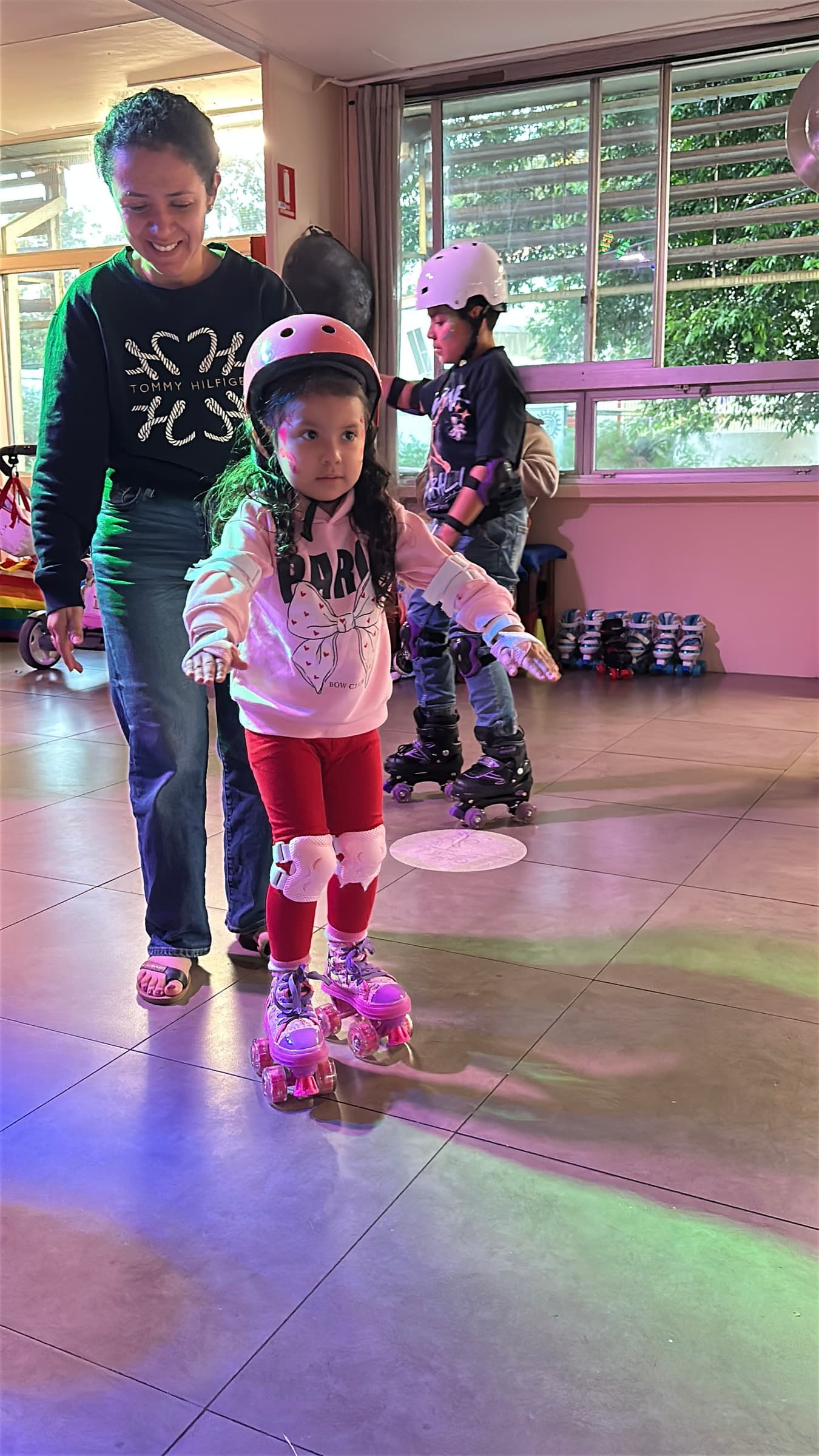 Child skating during a Kids Love Summer session